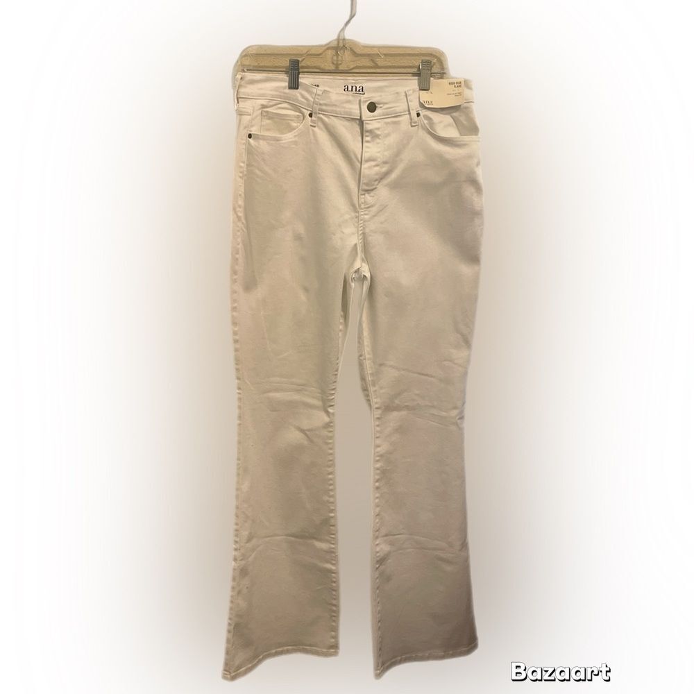 a.n.a Women's Boot Cut White Jeans